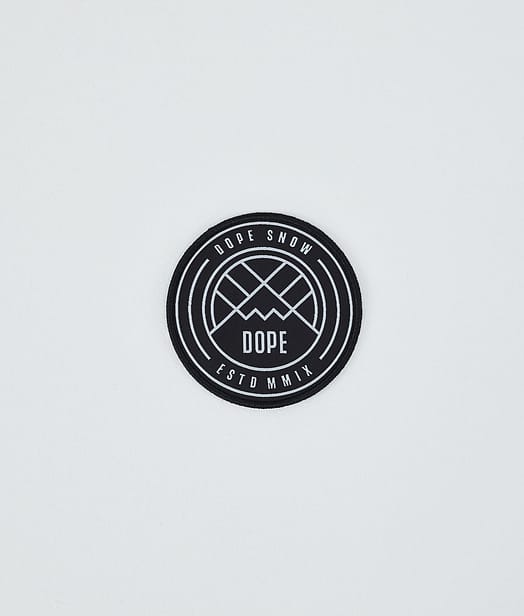 Round Patch Dope Replacement Parts Black/White Logo