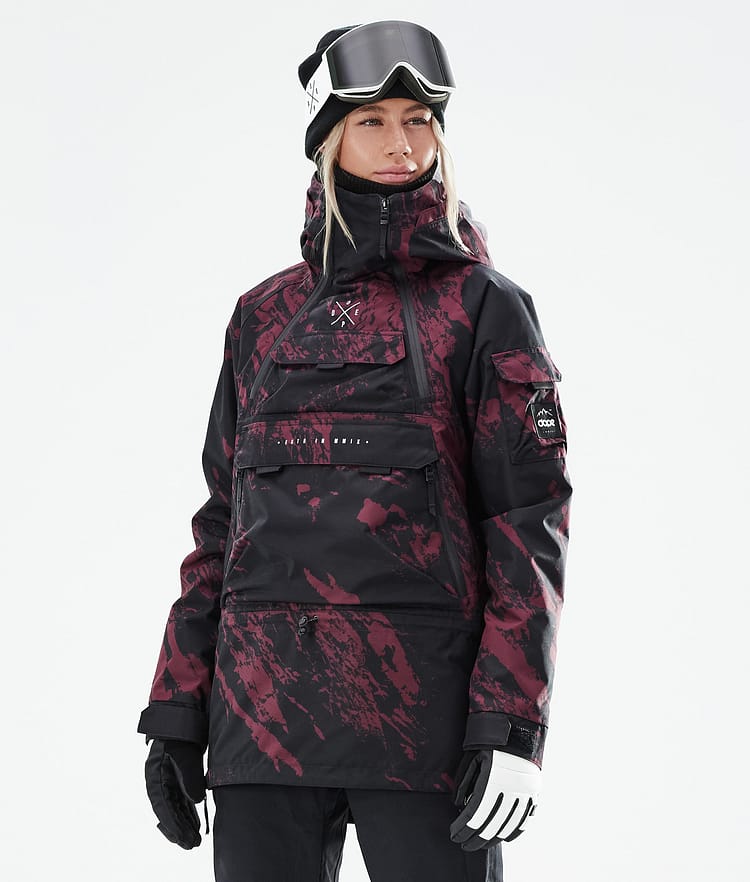 Akin W 2021 Chaqueta Esquí Mujer Paint Burgundy, Imagen 1 de 11