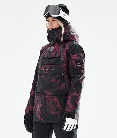 Akin W 2021 Chaqueta Snowboard Mujer Paint Burgundy