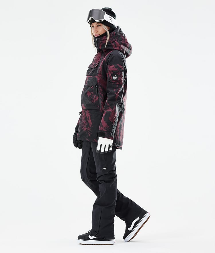 Akin W 2021 Chaqueta Snowboard Mujer Paint Burgundy, Imagen 5 de 11