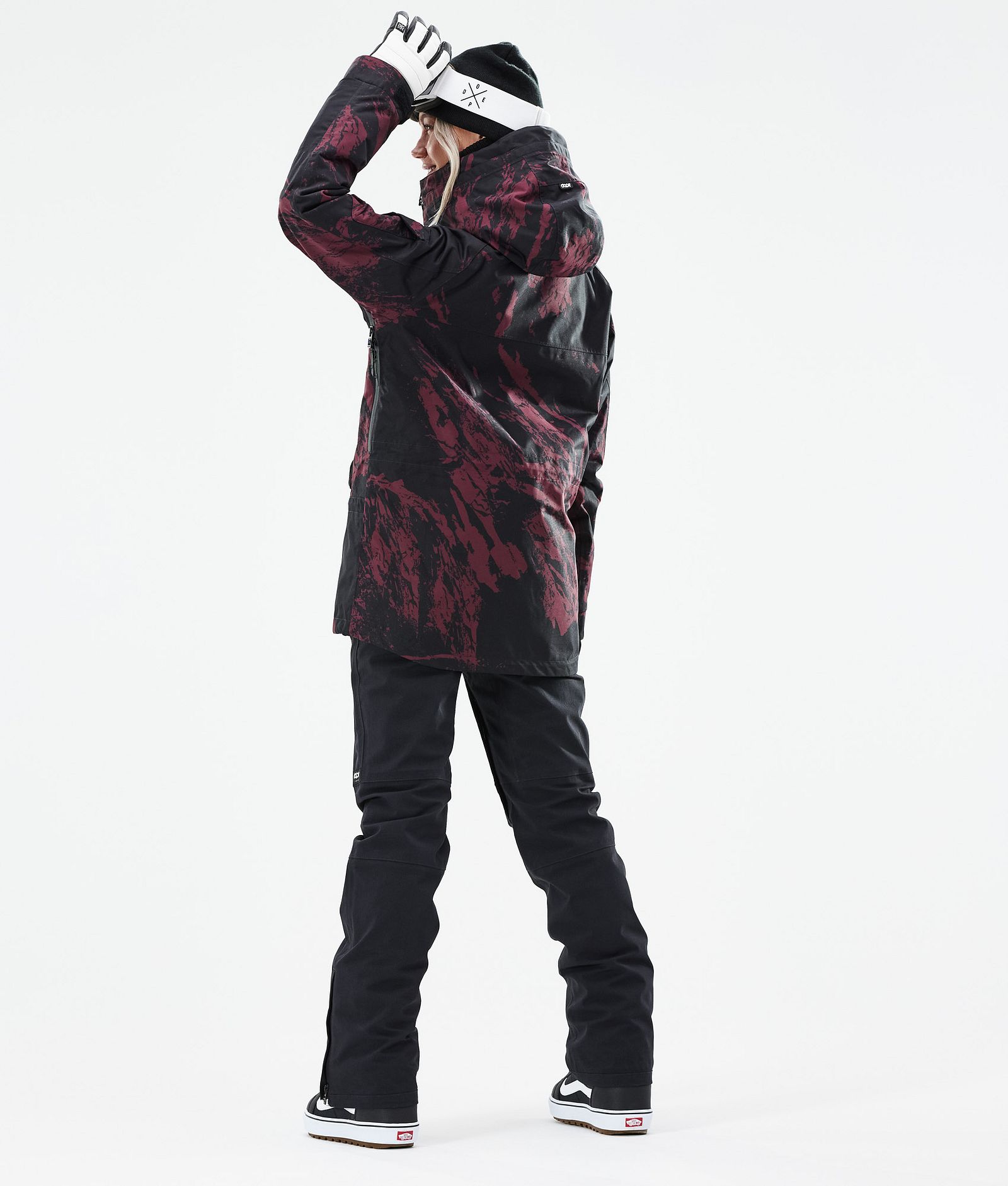 Akin W 2021 Chaqueta Snowboard Mujer Paint Burgundy, Imagen 6 de 11