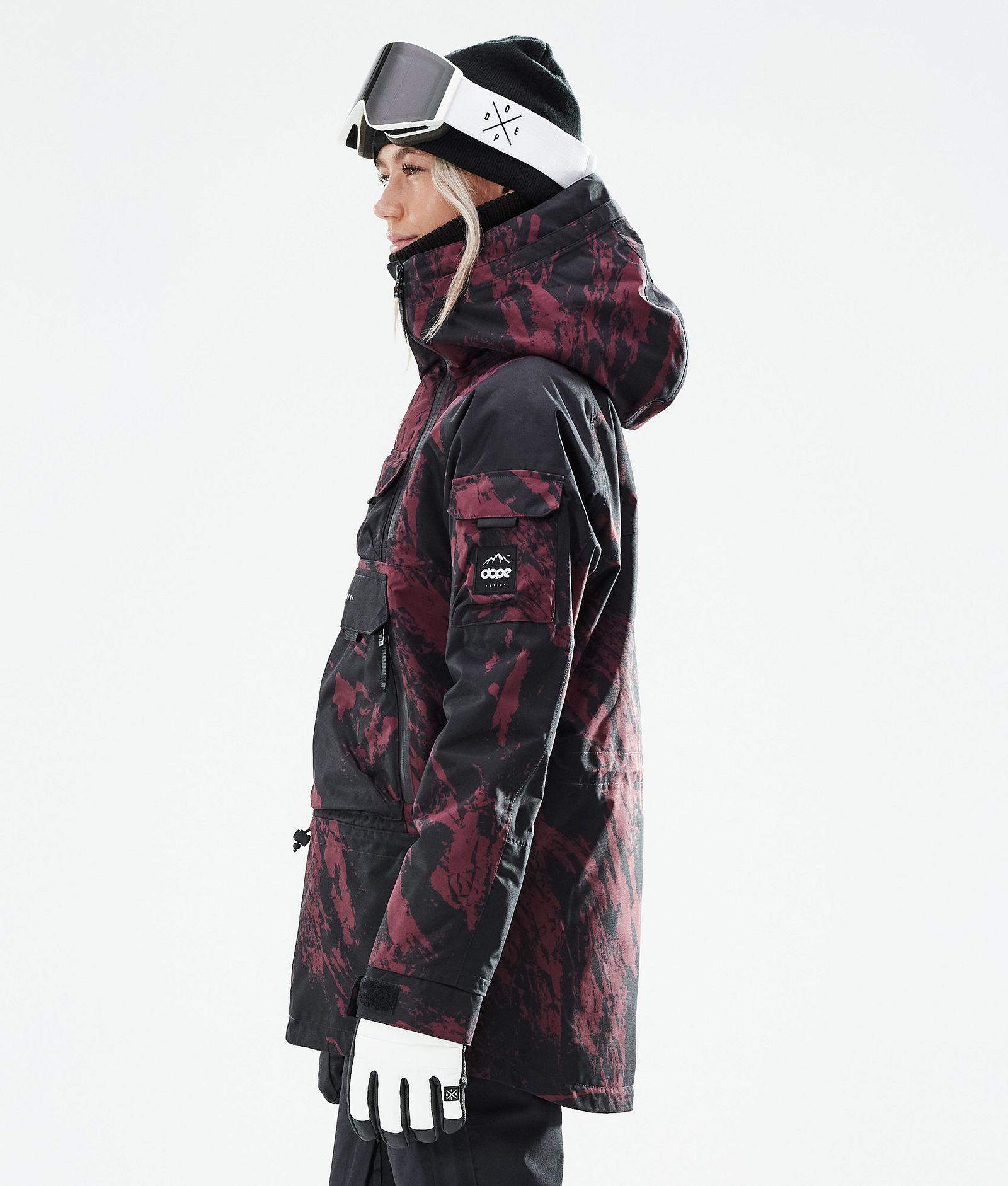 Akin W 2021 Chaqueta Snowboard Mujer Paint Burgundy, Imagen 7 de 11