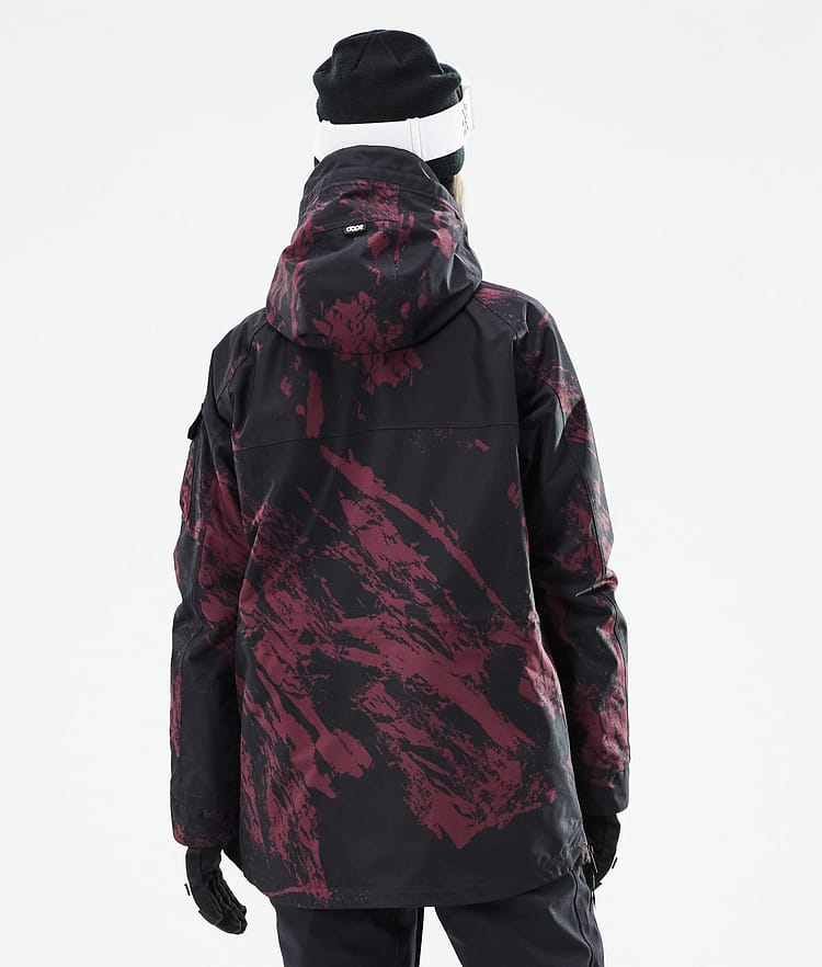 Akin W 2021 Chaqueta Esquí Mujer Paint Burgundy, Imagen 8 de 11