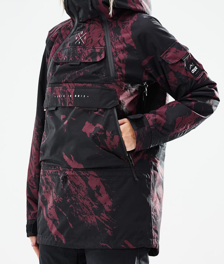 Akin W 2021 Chaqueta Esquí Mujer Paint Burgundy, Imagen 9 de 11