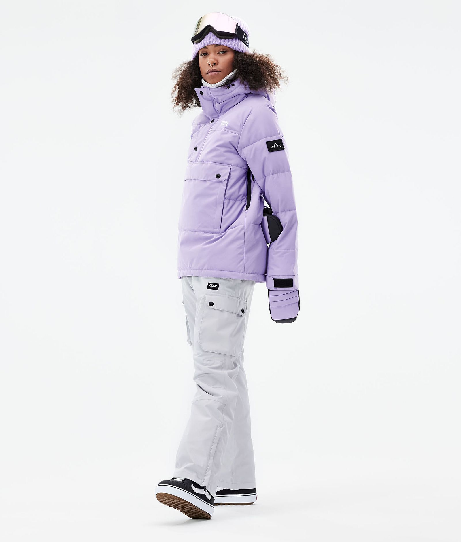 Puffer W 2021 Snowboardjacke Damen Faded Violet, Bild 5 von 10