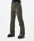 Con W 2021 Lyžařské Kalhoty Dámské Olive Green, Obrázek 1 z 5