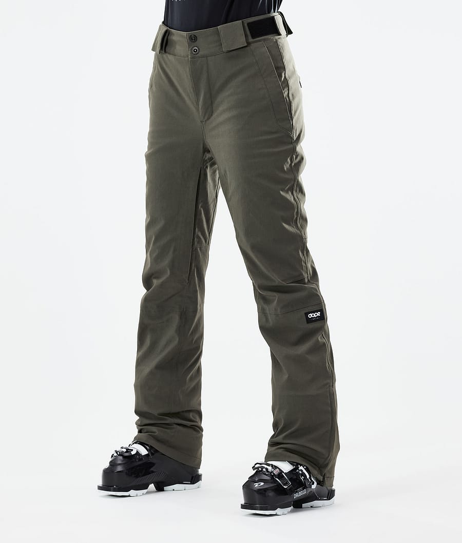 Con W 2021 Ski Pants Women Olive Green