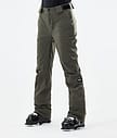 Con W 2021 Lyžařské Kalhoty Dámské Olive Green