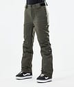 Con W 2021 Snowboard Pants Women Olive Green