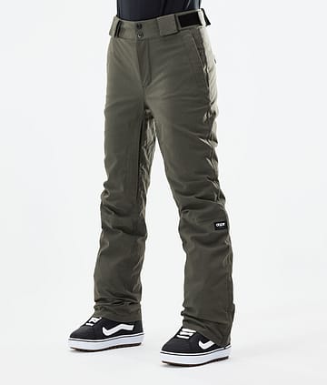 Con W 21 Pantalones Snowboard Mujer Olive Green Renewed