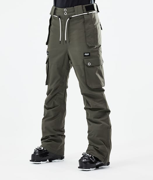 Iconic W 2021 Spodnie Narciarskie Kobiety Olive Green