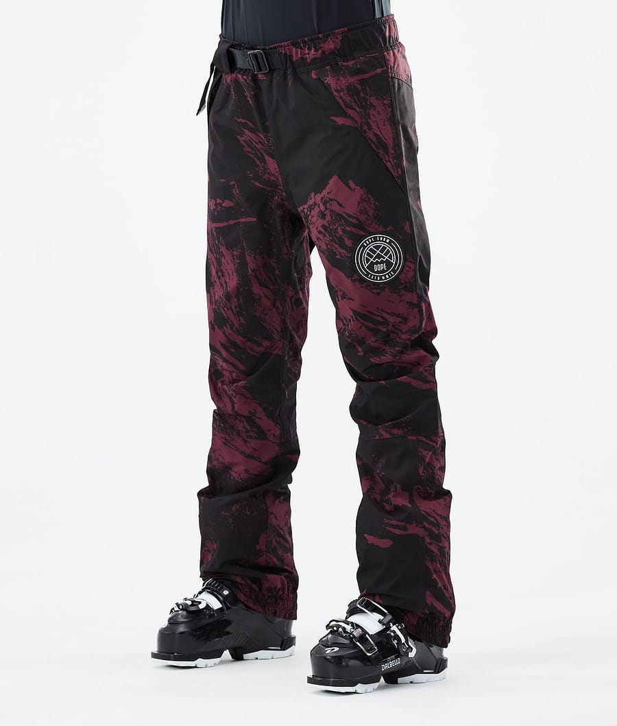 Blizzard W 2021 Ski Pants Women Paint Burgundy