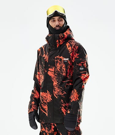 Adept 2021 Bunda na Snowboard Pánské Paint Orange