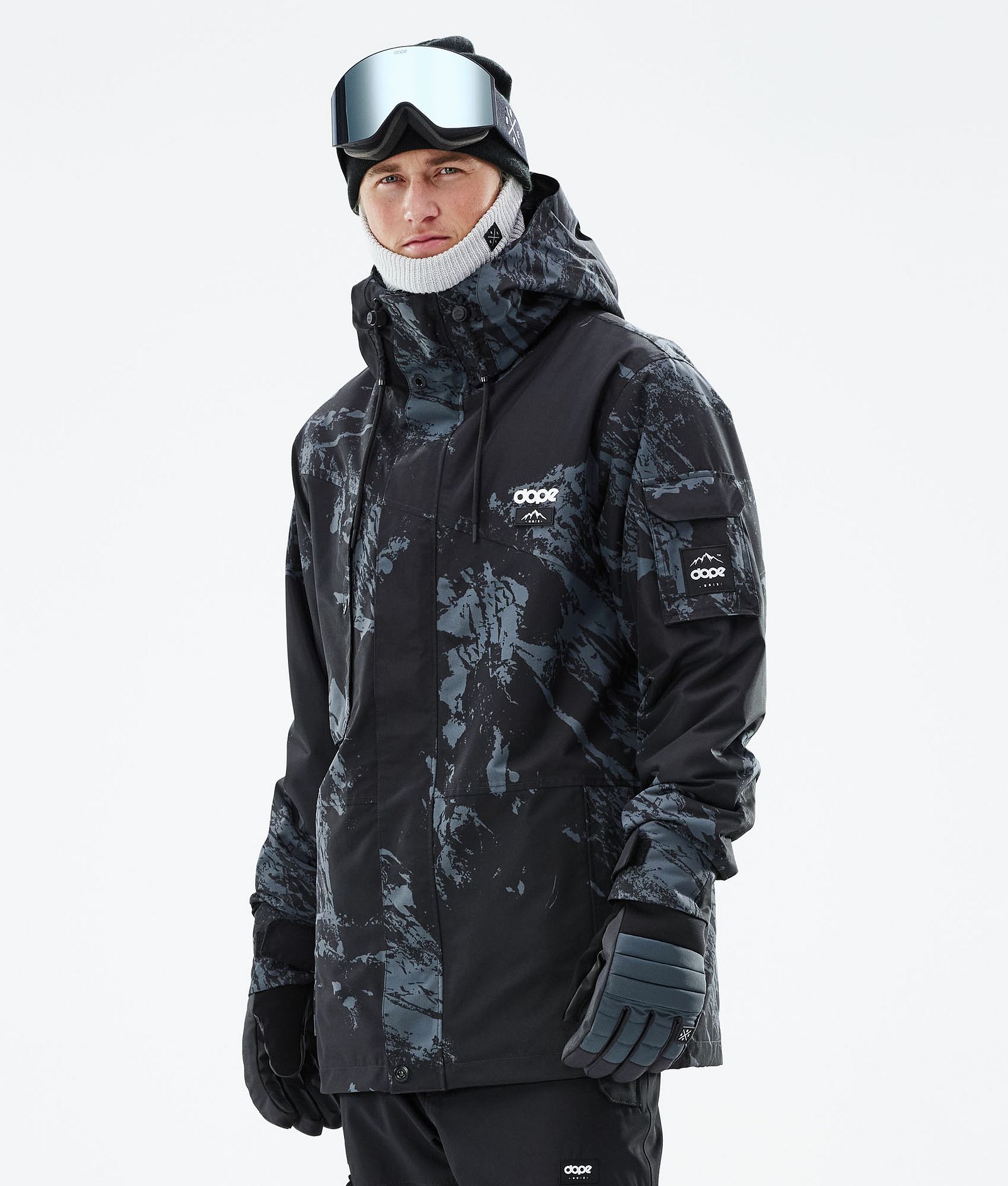 Adept 2021 Bunda na Snowboard Pánské Paint Metal Blue, Obrázek 1 z 10