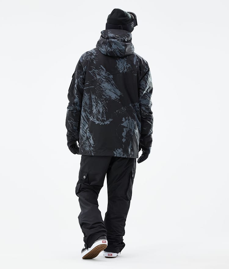 Adept 2021 Bunda na Snowboard Pánské Paint Metal Blue, Obrázek 5 z 10