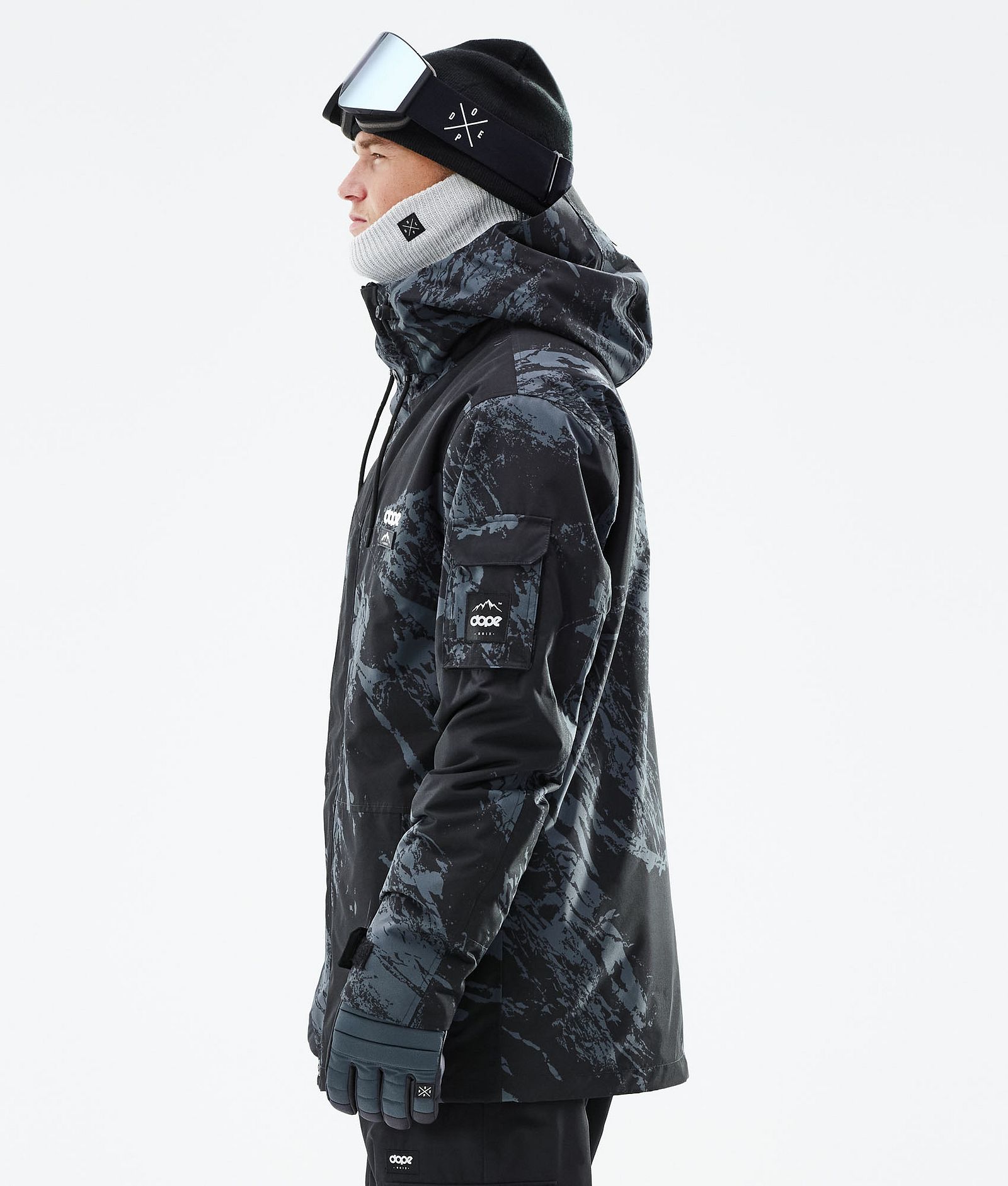 Adept 2021 Bunda na Snowboard Pánské Paint Metal Blue, Obrázek 6 z 10
