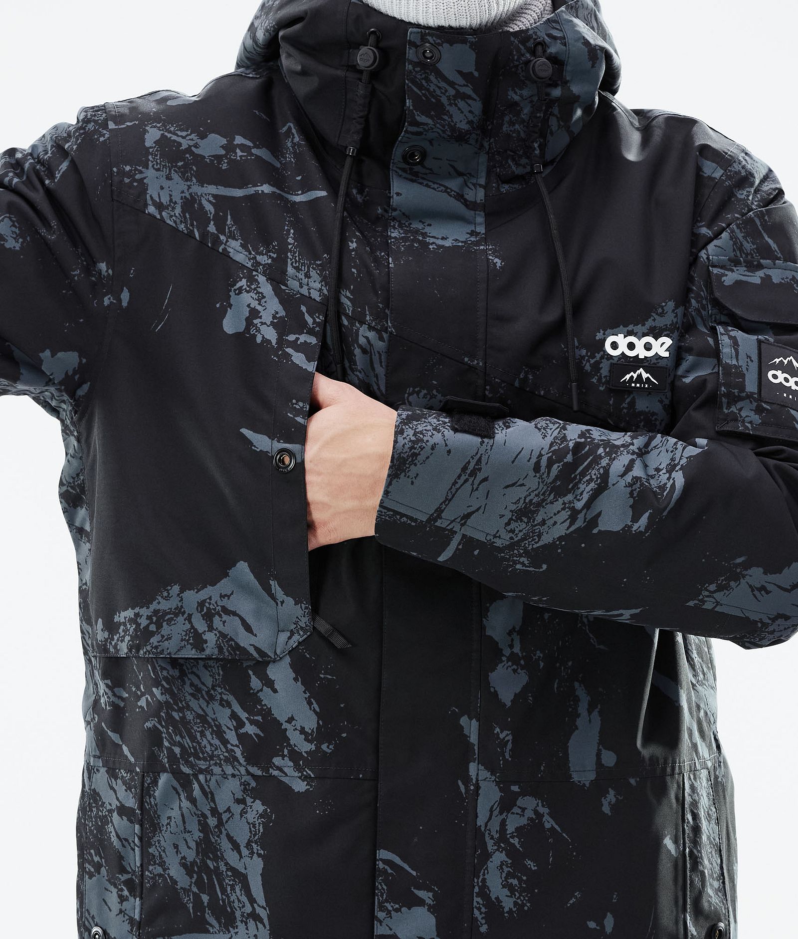 Adept 2021 Bunda na Snowboard Pánské Paint Metal Blue, Obrázek 9 z 10