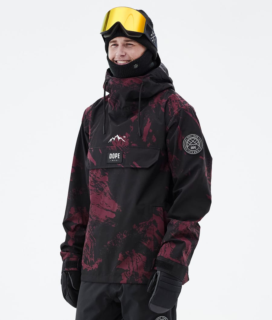 Blizzard 2021 Lyžařská Bunda Pánské Paint Burgundy