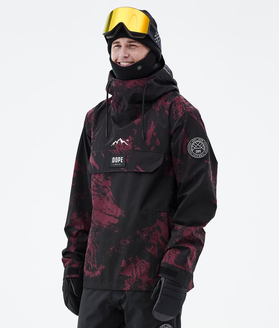Blizzard 2021 Snowboard Jacket Men Paint Burgundy