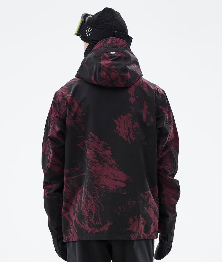 Blizzard 2021 Kurtka Snowboardowa Mężczyźni Paint Burgundy, Zdjęcie 7 z 9