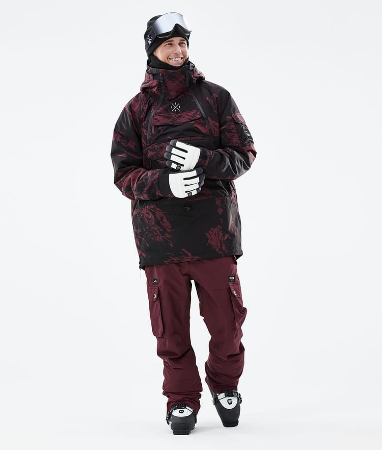 Akin 2021 Lyžařská Bunda Pánské Paint Burgundy, Obrázek 4 z 10