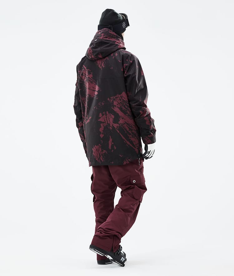 Akin 2021 Lyžařská Bunda Pánské Paint Burgundy, Obrázek 6 z 10
