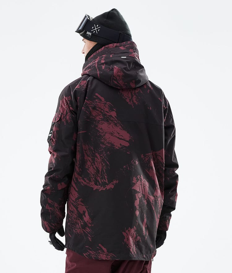 Akin 2021 Lyžařská Bunda Pánské Paint Burgundy, Obrázek 8 z 10
