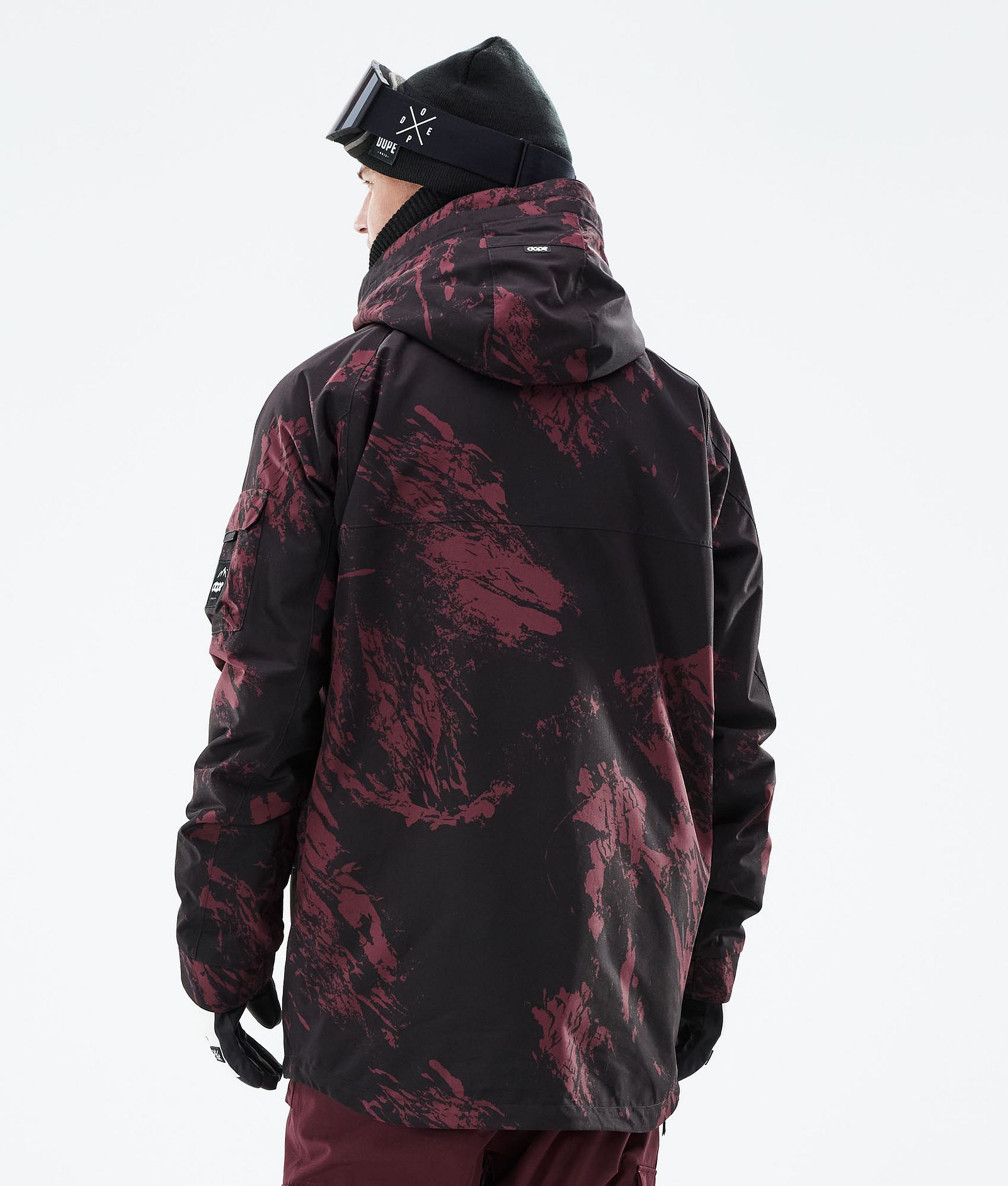 Akin 2021 Lyžařská Bunda Pánské Paint Burgundy, Obrázek 8 z 10