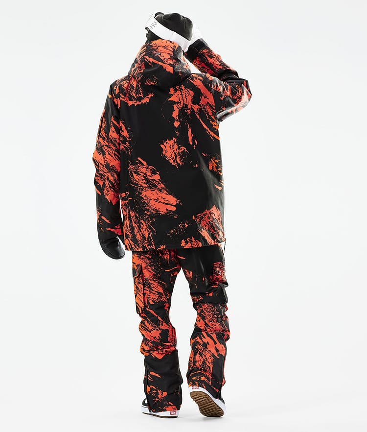 Annok 2021 Bunda na Snowboard Pánské Paint Orange, Obrázek 5 z 10
