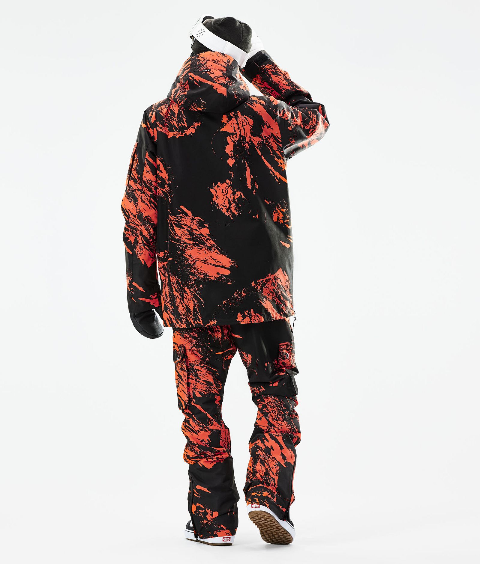 Annok 2021 Bunda na Snowboard Pánské Paint Orange, Obrázek 5 z 10