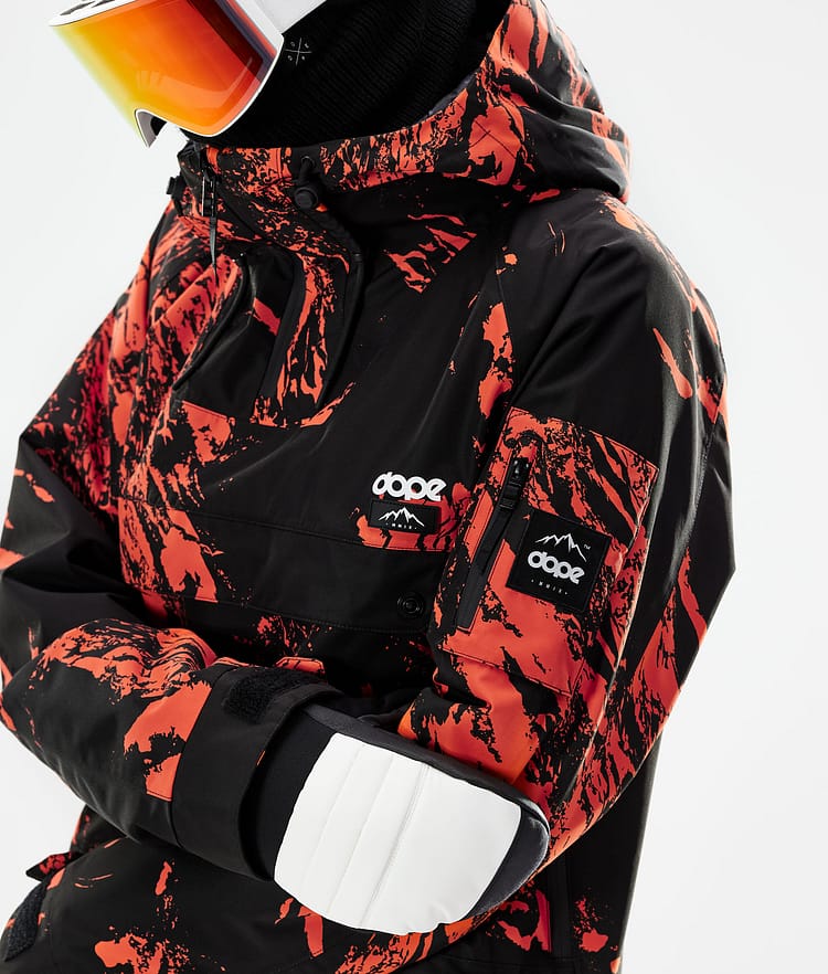 Annok 2021 Bunda na Snowboard Pánské Paint Orange, Obrázek 7 z 10