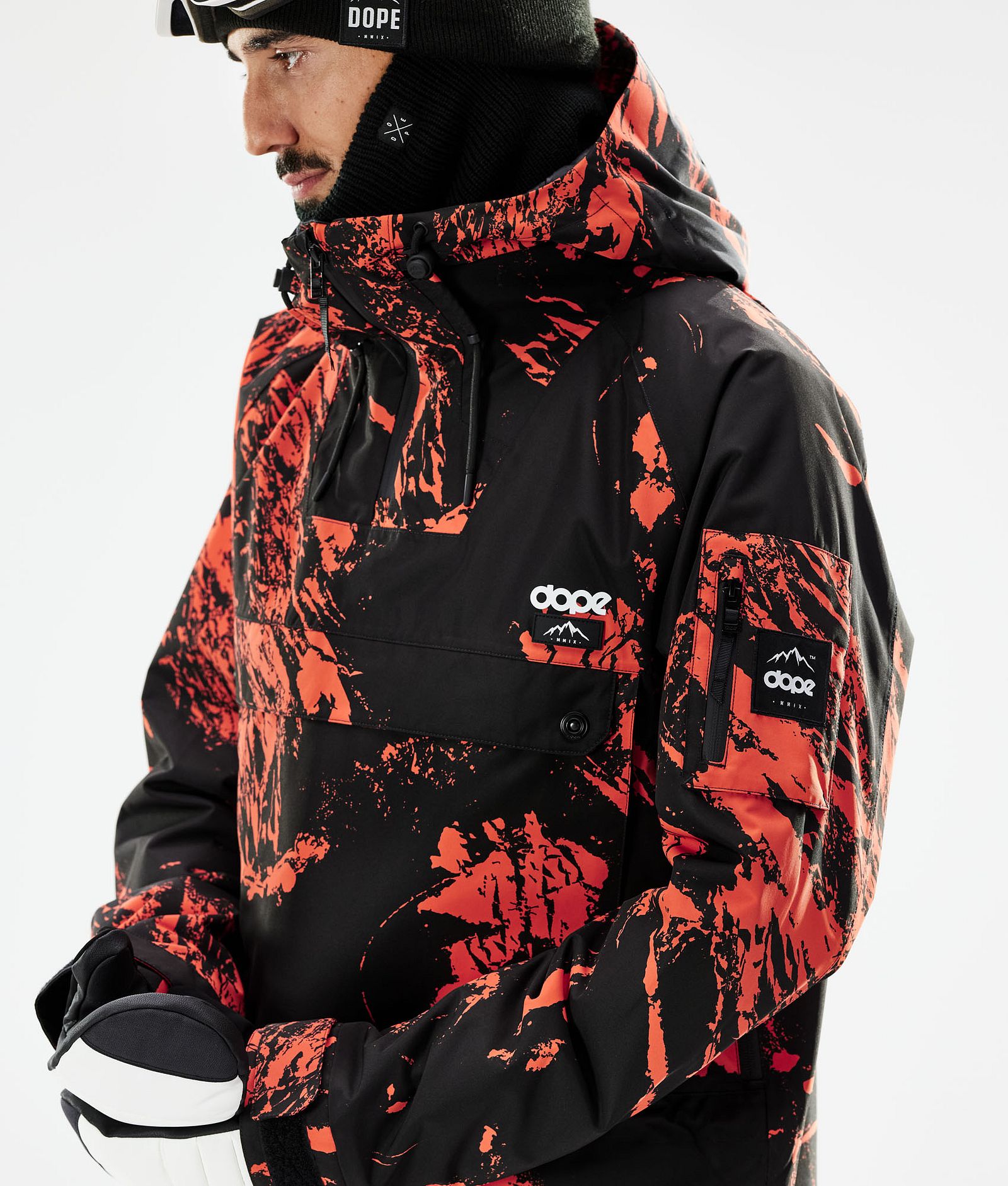 Annok 2021 Bunda na Snowboard Pánské Paint Orange, Obrázek 10 z 10
