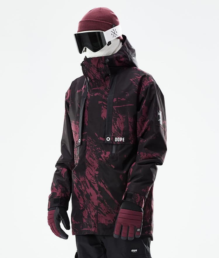 Mojo Lyžařská Bunda Pánské Paint Burgundy, Obrázek 1 z 11