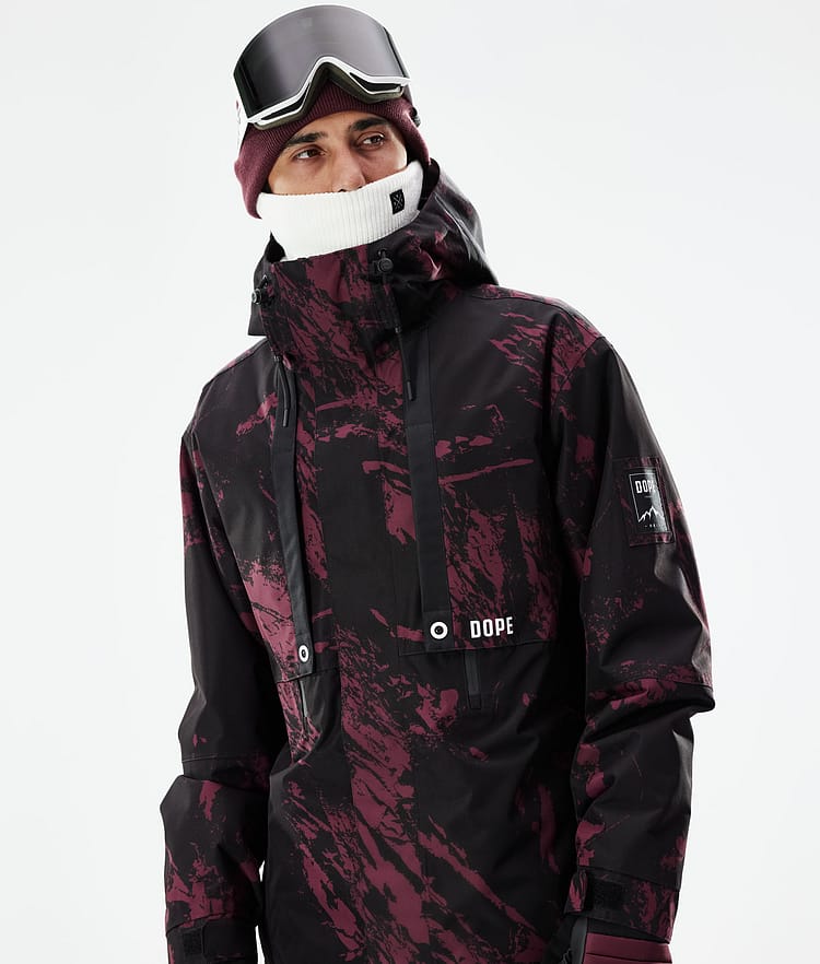 Mojo Lyžařská Bunda Pánské Paint Burgundy, Obrázek 3 z 11