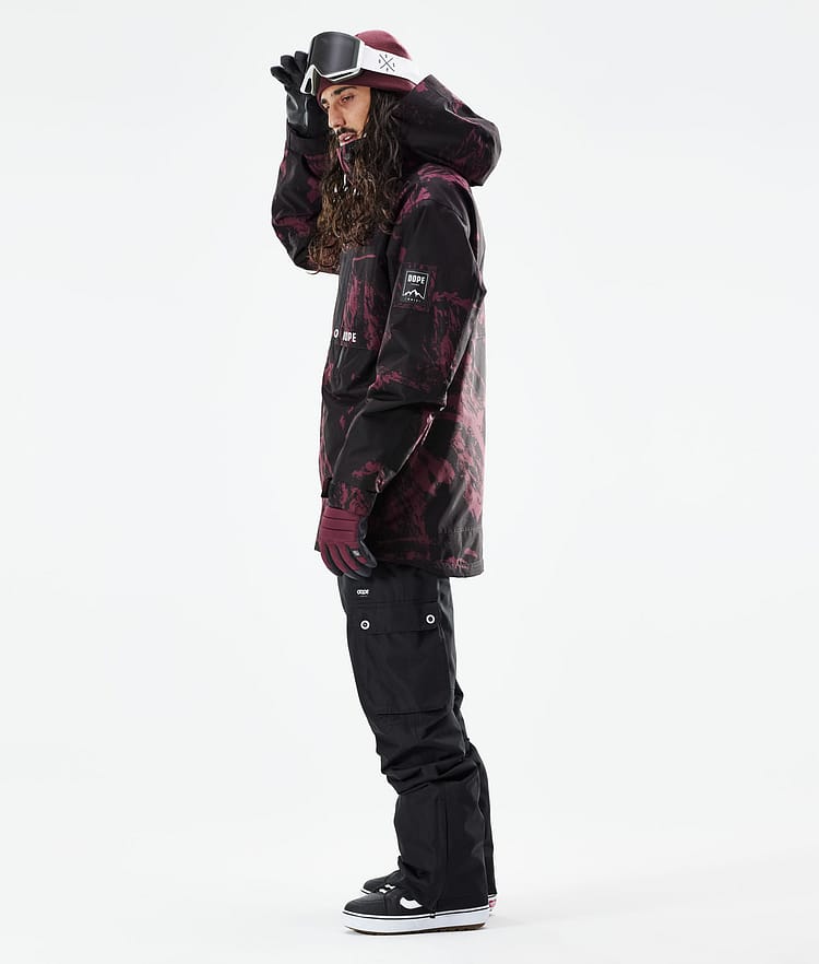 Mojo Bunda na Snowboard Pánské Paint Burgundy, Obrázek 5 z 11