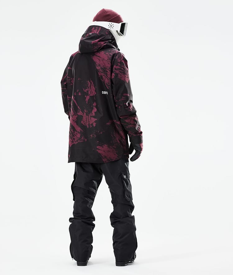 Mojo Lyžařská Bunda Pánské Paint Burgundy, Obrázek 6 z 11