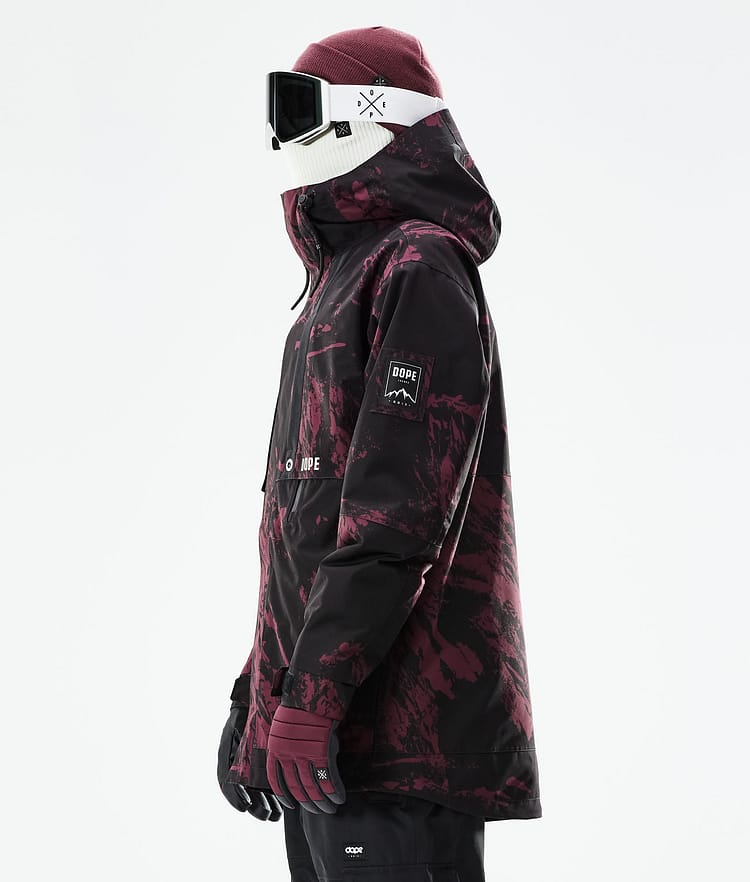 Mojo Lyžařská Bunda Pánské Paint Burgundy, Obrázek 7 z 11