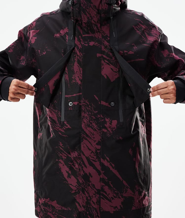 Mojo Bunda na Snowboard Pánské Paint Burgundy, Obrázek 10 z 11
