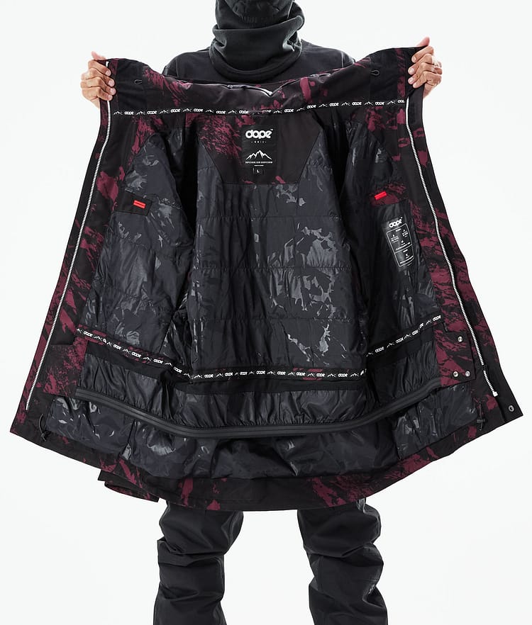 Mojo Bunda na Snowboard Pánské Paint Burgundy, Obrázek 11 z 11