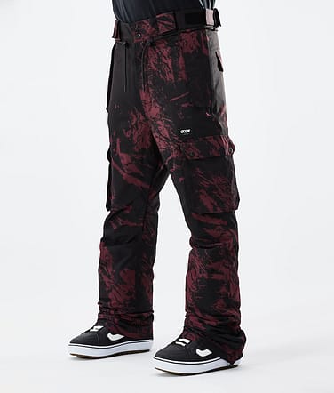 Iconic 2021 Kalhoty na Snowboard Pánské Paint Burgundy