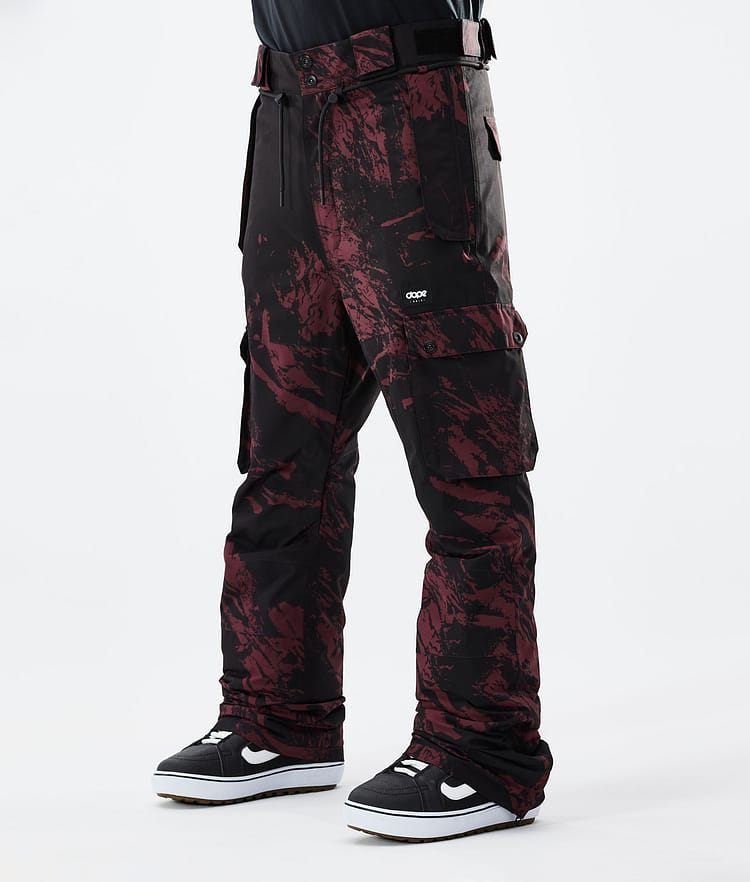 Iconic 2021 Spodnie Snowboardowe Mężczyźni Paint Burgundy, Zdjęcie 1 z 6