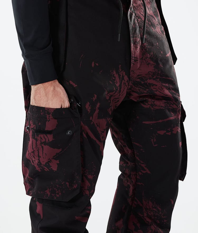 Iconic 2021 Spodnie Snowboardowe Mężczyźni Paint Burgundy, Zdjęcie 5 z 6