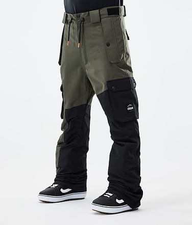 Adept 2021 Kalhoty na Snowboard Pánské Olive Green/Black