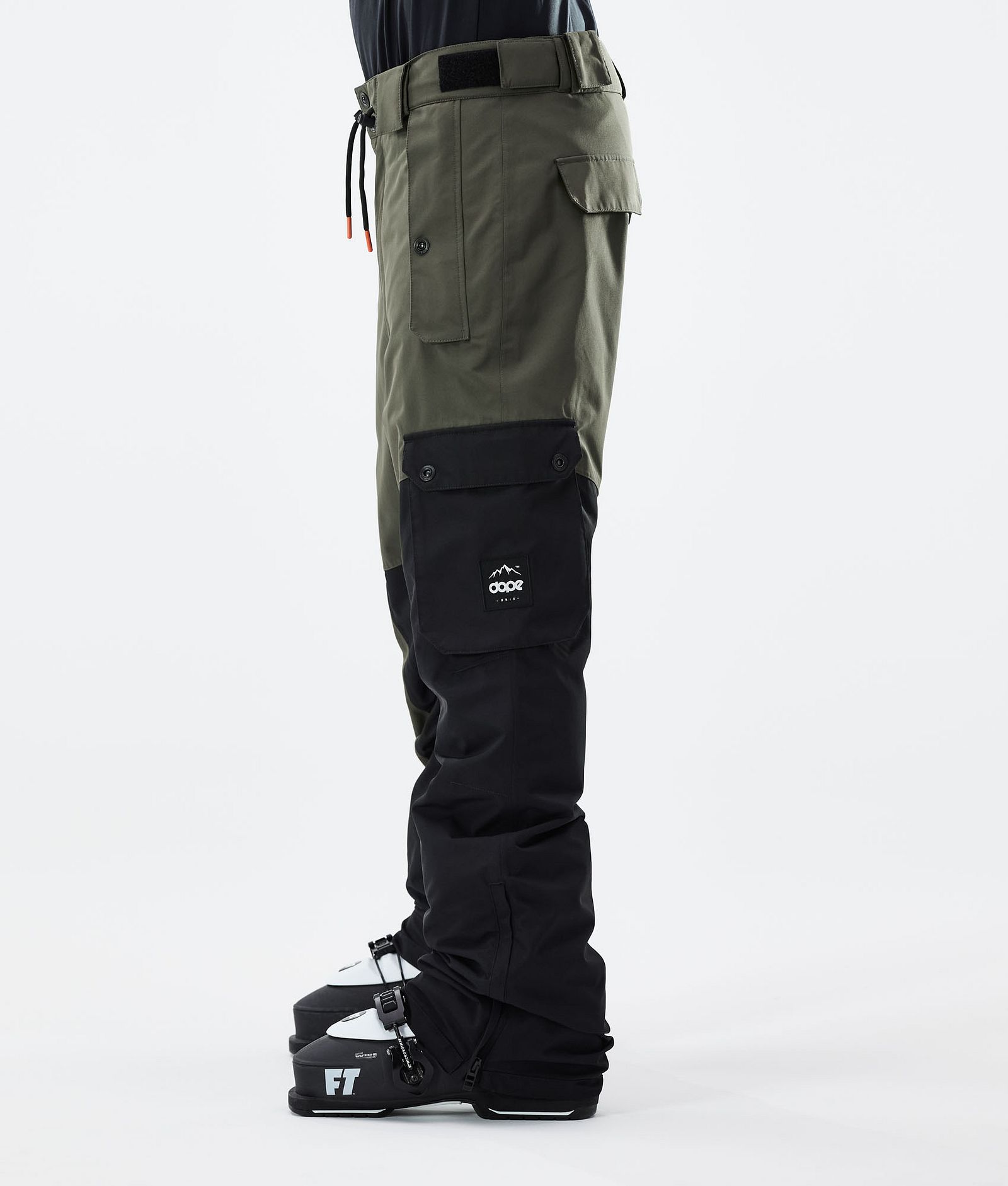 Adept 2021 Lyžařské Kalhoty Pánské Olive Green/Black, Obrázek 2 z 6