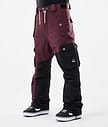 Adept 2021 Kalhoty na Snowboard Pánské Burgundy/Black