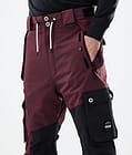 Adept 2021 Kalhoty na Snowboard Pánské Burgundy/Black, Obrázek 4 z 6