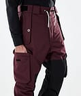 Adept 2021 Kalhoty na Snowboard Pánské Burgundy/Black, Obrázek 5 z 6