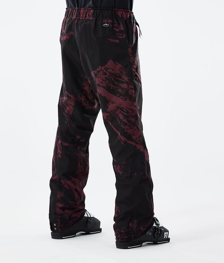 Blizzard 2021 Lyžařské Kalhoty Pánské Paint Burgundy, Obrázek 3 z 4