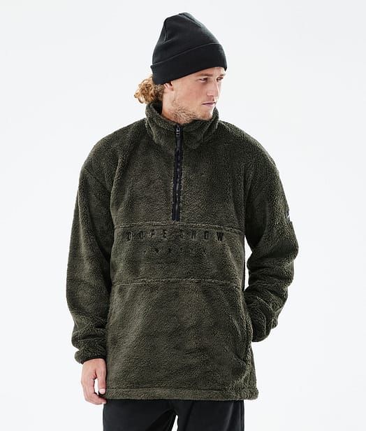 Pile 2021 Fleece Sweater Men Olive Green