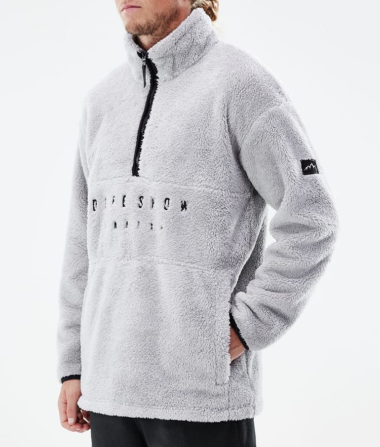 Pile 2021 Sweter Polarowy Mężczyźni Light Grey, Zdjęcie 7 z 7